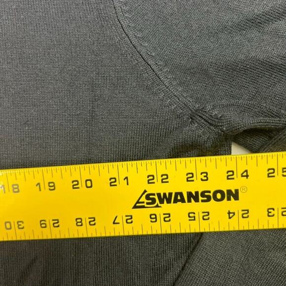 Brooks Brothers 346 Sweater Mens Large Blue Merino Wool Long Sleeve V Neck - Picture 4 of 6